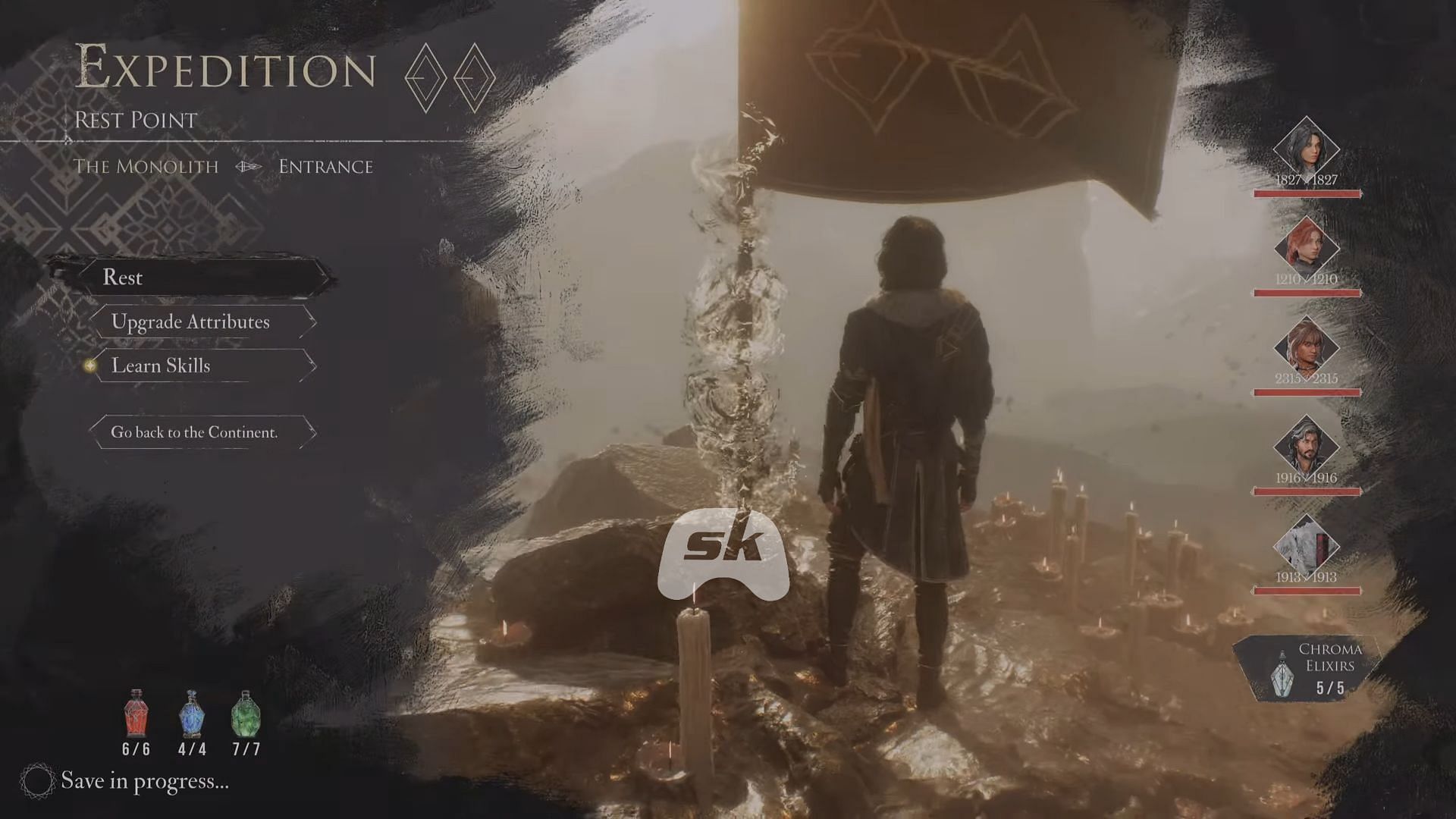 The Monolith's Entrance Flag (Image via Sportskeeda Gaming || Kepler Interactive)